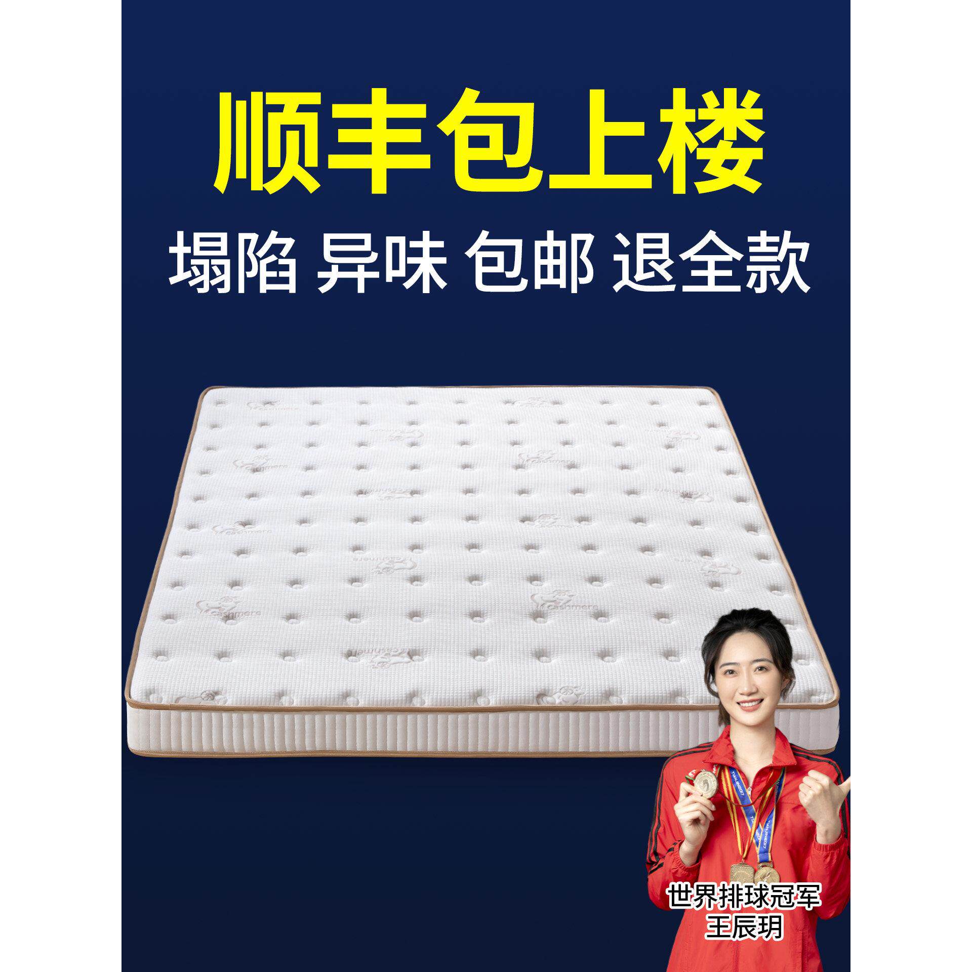 棕垫床垫家用椰棕床垫180×200偏硬不塌陷护脊儿童家用卧室乳胶