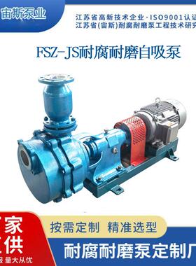 钢衬氟塑料耐腐蚀自吸泵耐酸碱耐磨化工合金离心泵FSZ风冷密封