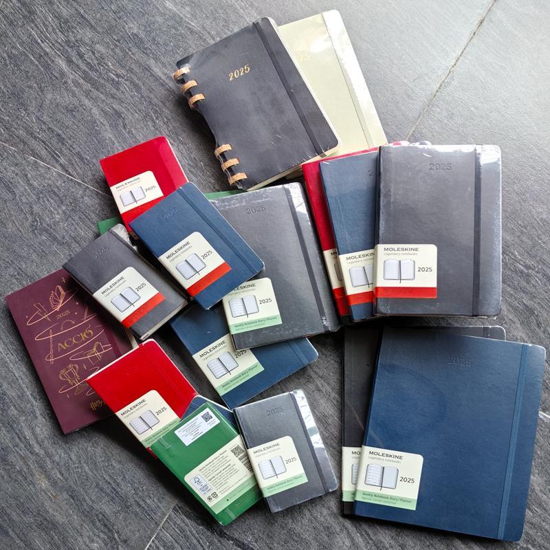 Moleskine 2025年12月周计画日程本子400页日记本效率手册GTD手账