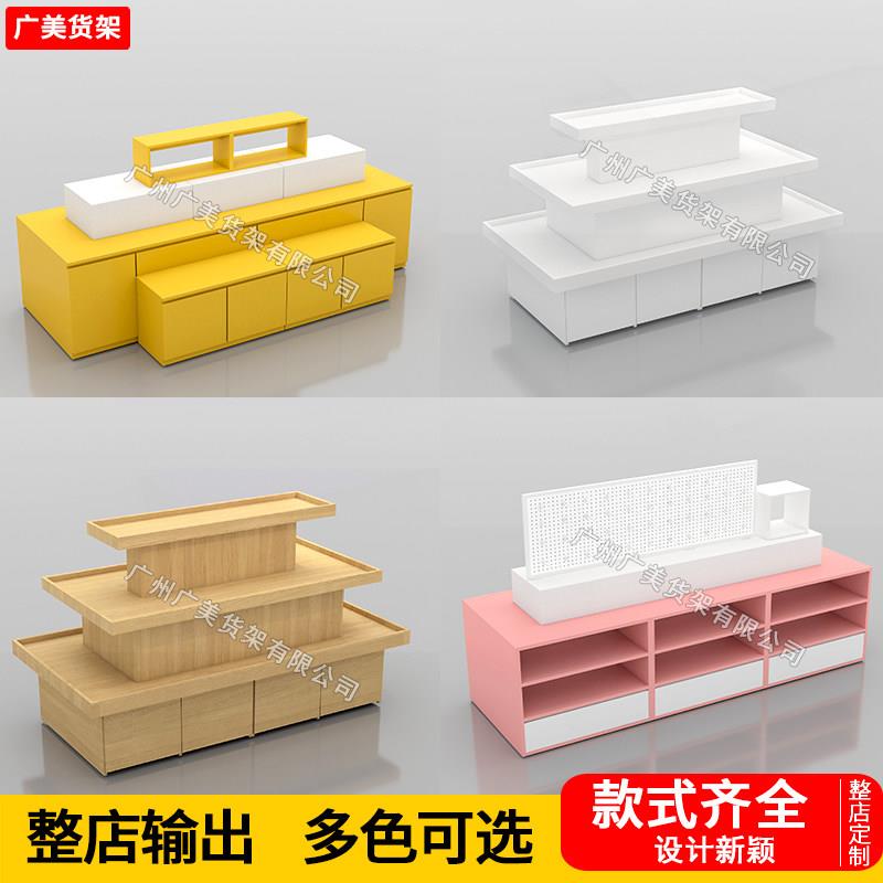 精品文具展示架彩妆潮玩新款流水台文创生活周边陈列促销展台