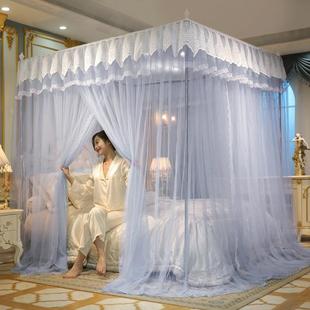 蚊帐家用2025新款卧室1米5床出租屋老式落地1.8x2米x2米2大床纹帐