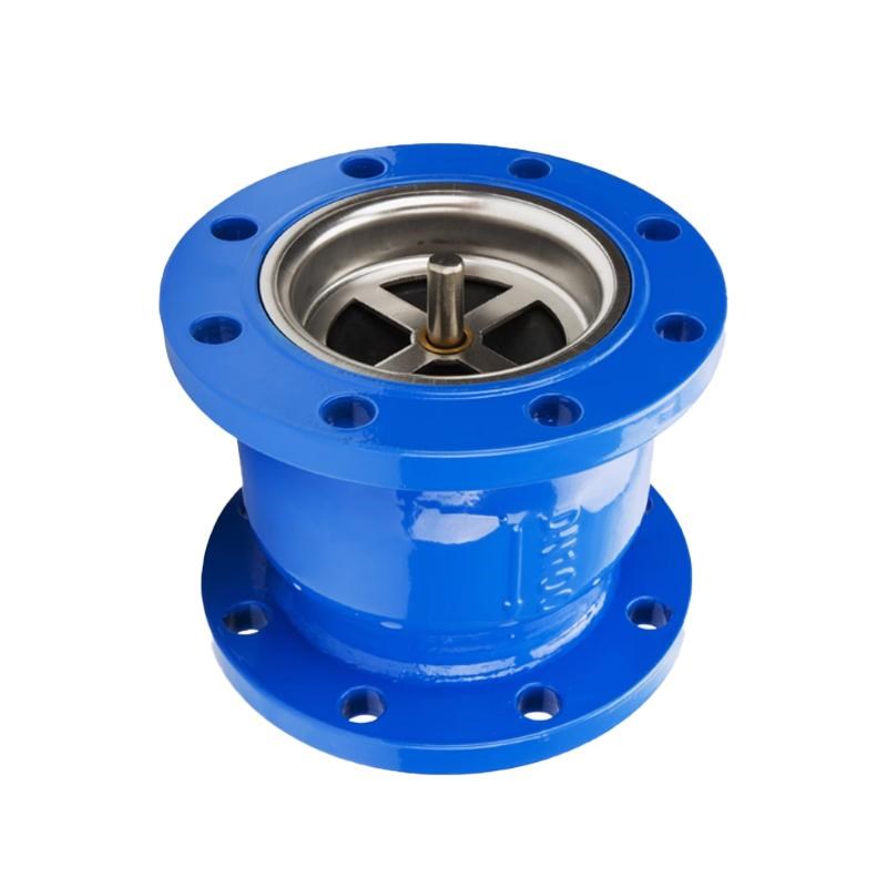 HC41X16碳钢消声止回阀消音立式止回阀法兰单向阀不X锈钢芯止逆