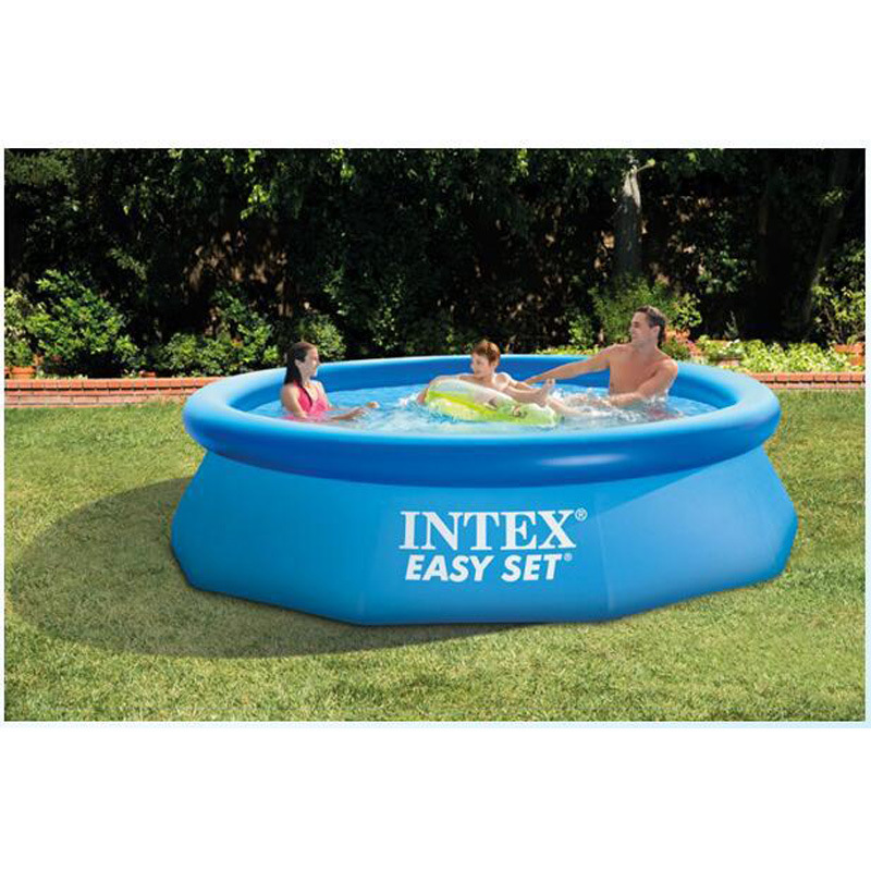 INTEX 28142碟形水池 充气圆形游泳池家庭儿童戏水泳池396*84CM