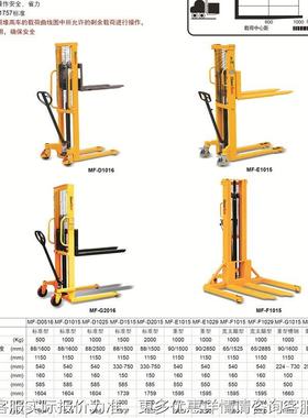 MF-E101特惠1吨窄小DOI腿5式堆高车叉腿外宽680mm升降车型叉车