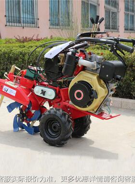 油四川四驱前旋微耕机汽旋耕机田园管理机开L机沟小型农用大培葱