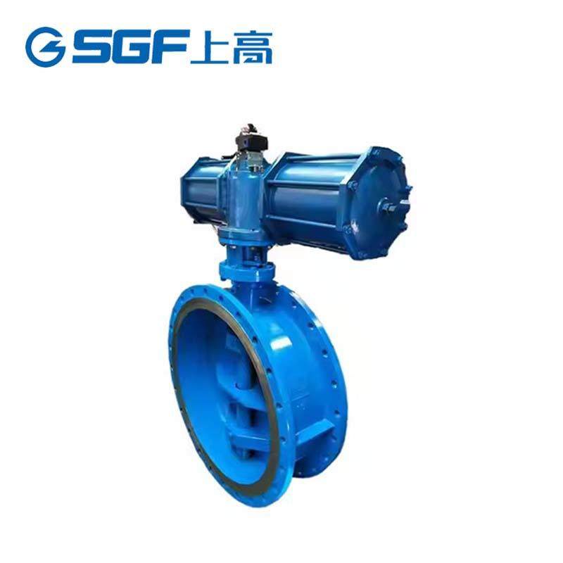 大口径气动碳钢调节蝶阀D643H-16C法兰式三偏心硬密封切断阀,五金/工具,蝶阀,淘宝优惠券,粉丝福利购,淘宝优惠卷