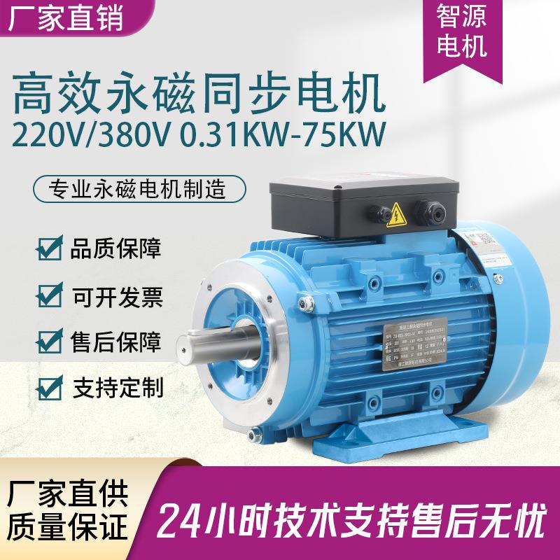220V/380V三相高效永磁变频同步电机5.5 7.5 11KW B3 B5 B34 B15
