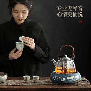 尚言坊严选电陶炉煮茶器煮茶炉子加热耐高温煮茶壶白瓷蒸茶电热炉