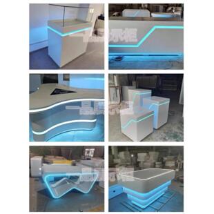 中岛异型展柜展示台多层圆形商用旋转展示台定制高端展厅展台展示