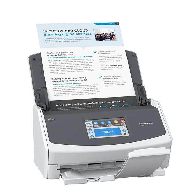 iX1600/iX1400扫描仪a4彩色文档合同发票a3幅面对折扫描iX500