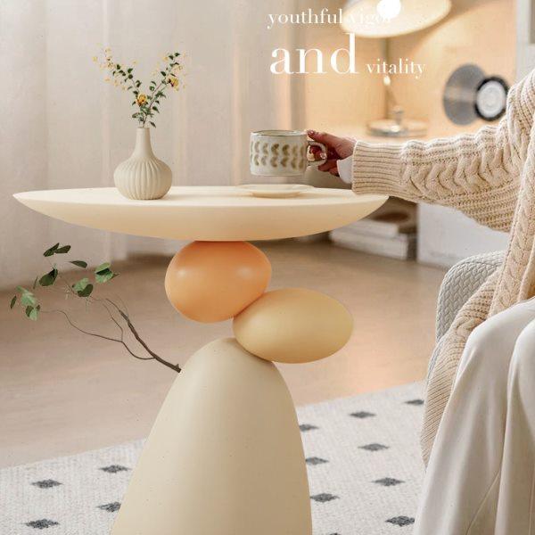 石来运转客厅落地摆件奶油风沙发旁边几茶几高级感家居收纳装饰品,家居饰品,落地摆件,淘宝优惠券,粉丝福利购,淘宝优惠卷