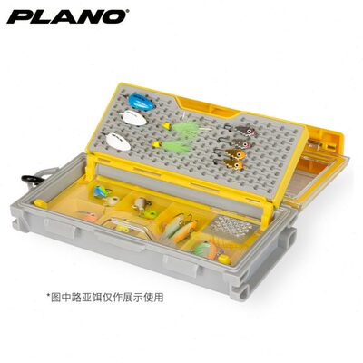 Plano微型钓具收纳盒隔断可调透明托盘密封路亚饵盒美国普雷诺