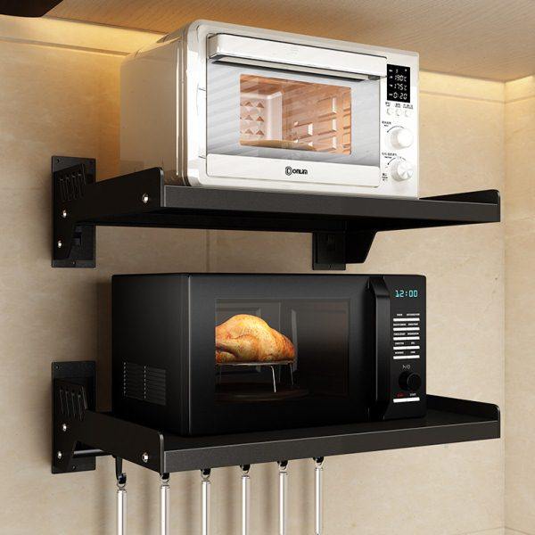 厨房微波炉置物架支架免打孔壁挂式收纳架电饭煲挂架墙上烤箱架子,厨房/烹饪用具,微波炉置物架,淘宝优惠券,粉丝福利购,淘宝优惠卷