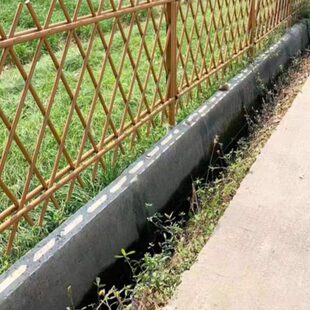 不锈钢仿竹护栏新农村菜园围栏竹篱笆栅栏江西花园公园景区竹栏杆