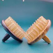 檀木按摩头部经络梳家用牛角头疗秃头固发通经络按摩梳 卖檀翁