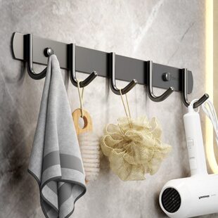 挂钩免打孔浴室挂衣钩不锈钢强力粘胶壁挂卫生间门后粘钩厨房排钩