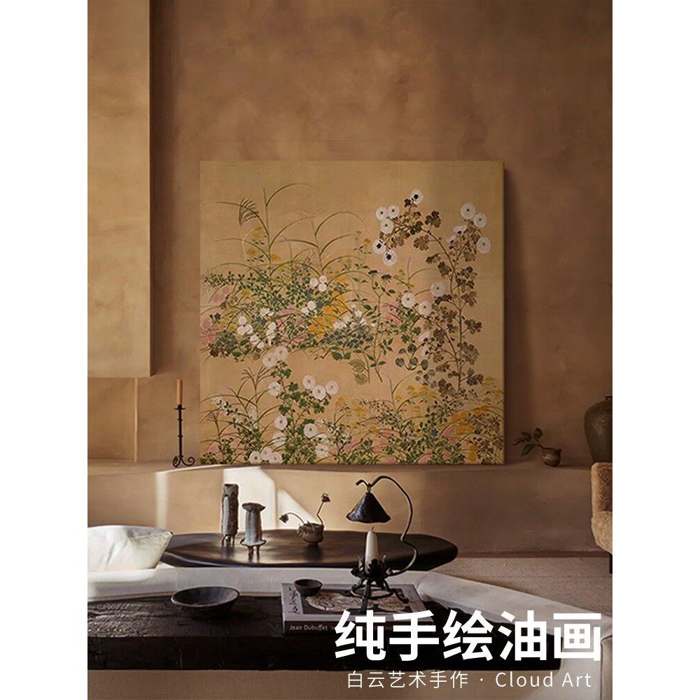 宋代美学花鸟画新中国风覆古客厅软装卧室家具摆件入口艺术挂画