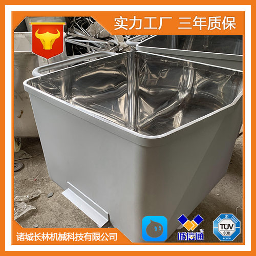 不锈钢小料车 带轮子腌制肉类馅料料车 四轮物料周转车