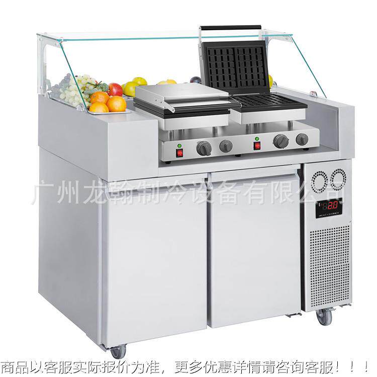 小吃热工狗华拉夫炉班戟炉沙台锈钢保鲜冷藏柜作不台气缸沙PZ-117