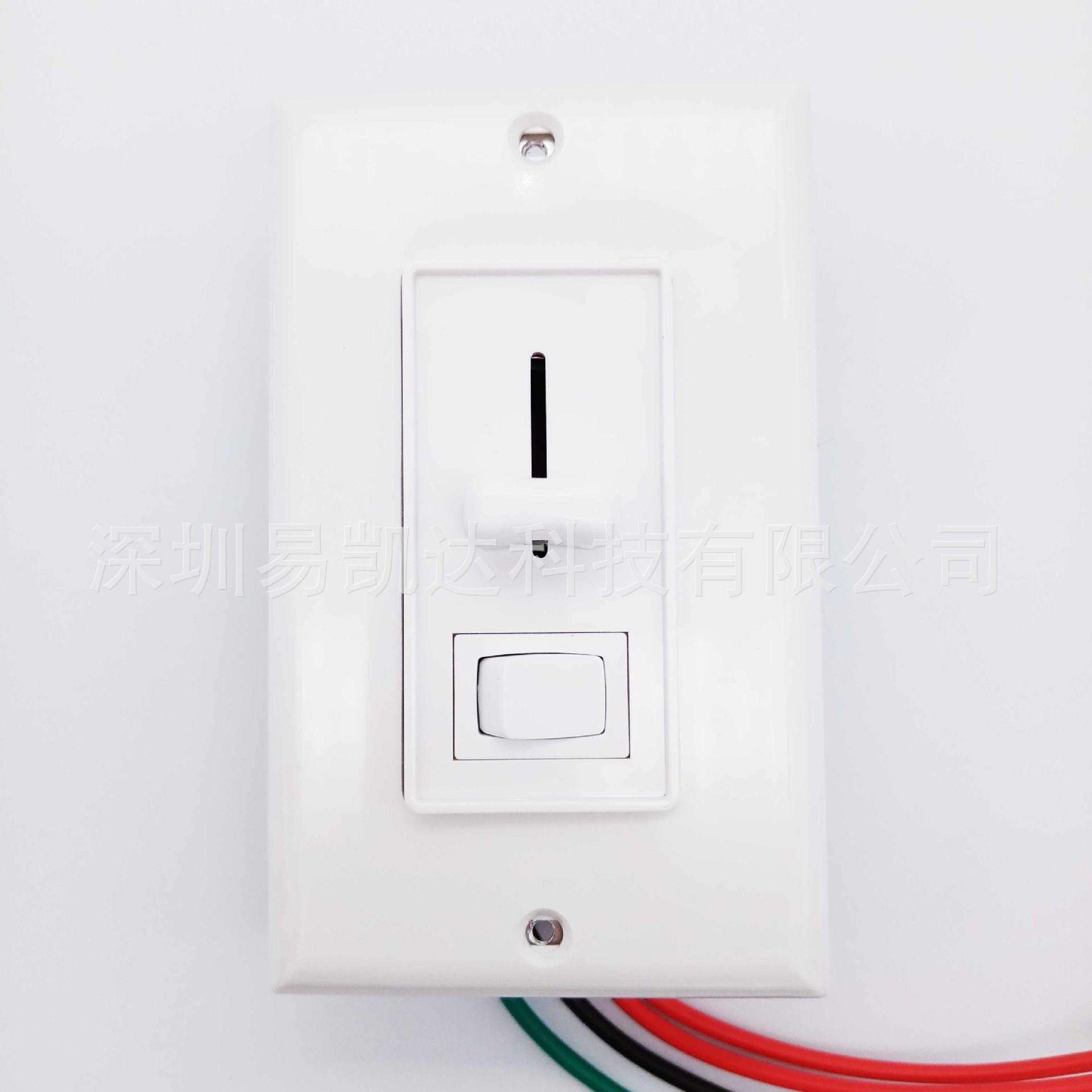 美规面板式调光开关 滑动开关调光器 LED调光器