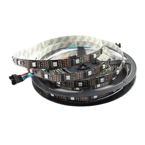 5050RGB幻彩灯条WS2801灯条12V黑板32IC32灯 智能遥控变色灯带