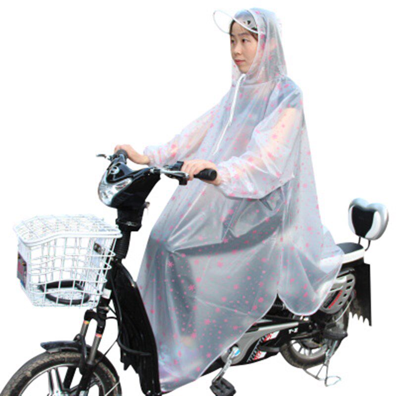 成人男士女士有袖骑车雨披电动自行车电动车摩托车雨披雨衣防暴雨