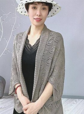 冰丝披肩披肩外搭女夏季针织薄款小F外套开衫旗袍外搭配裙子吊带