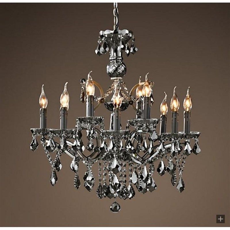 美式铁艺复古餐厅客厅个性工程水晶灯创意北欧式别墅田园吊灯