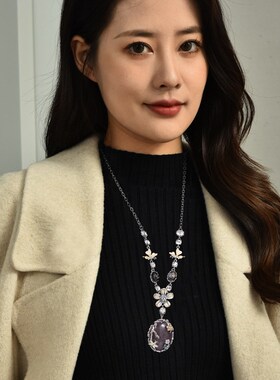 穗爵时尚短款毛衣链女长款装饰项链 日韩国连衣裙配饰品百搭挂件