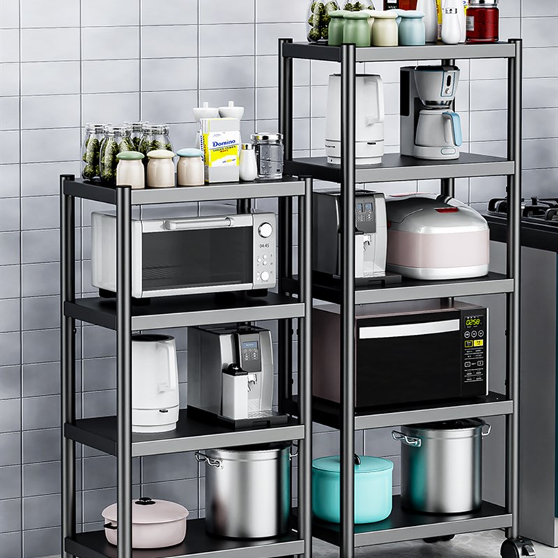 厨房置物架落地多层微波炉架子电饭锅烤箱架厨房用品小家电置物架