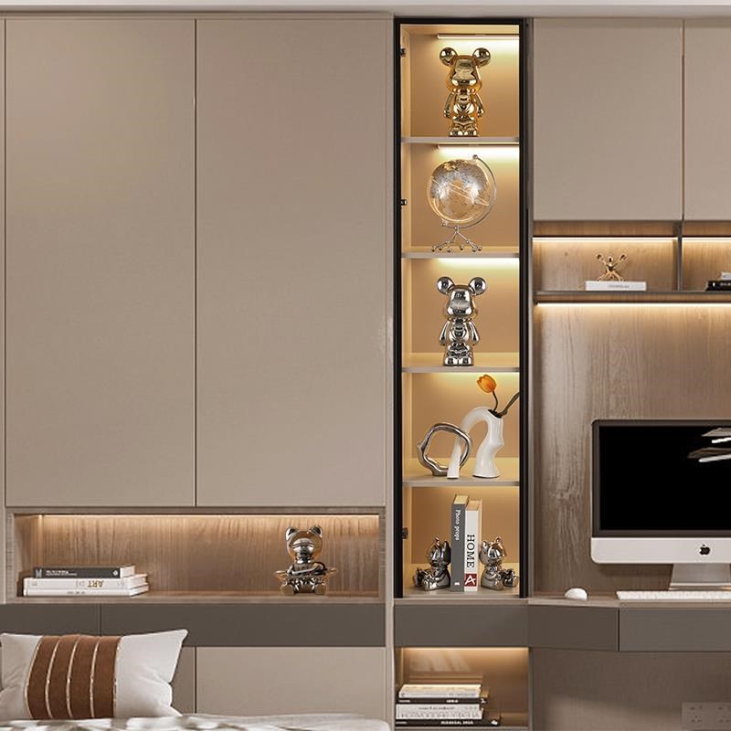 酒柜装饰品摆件轻奢高档红酒架家居客厅玄关电视玻璃柜现代摆设新