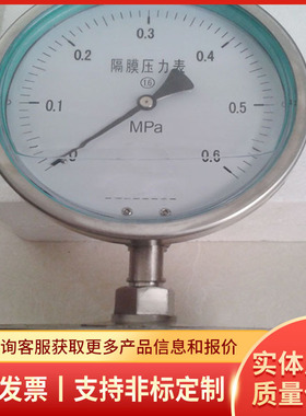 YMN系列隔膜式耐振压力表现货供应使用方便厂家直销耐振压力表