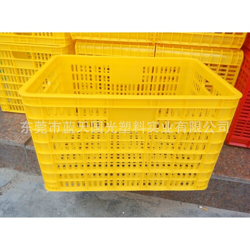 蓝天厂家现货 周转箩 套叠运输塑料筐 优质无毒害防腐套叠萝