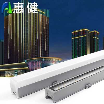 户外防水512外控全彩12Wled线条灯外墙亮化灯轮廓灯跑马灯护栏管