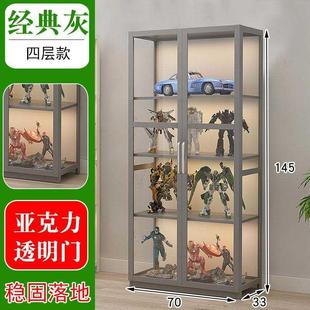书架置物架落地多层书柜子带门儿童学生书橱家用客厅收纳架省空间