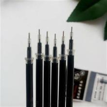 [送笔]荣天80支学生文具考试笔芯05mm全针管红黑色中性笔替包邮.