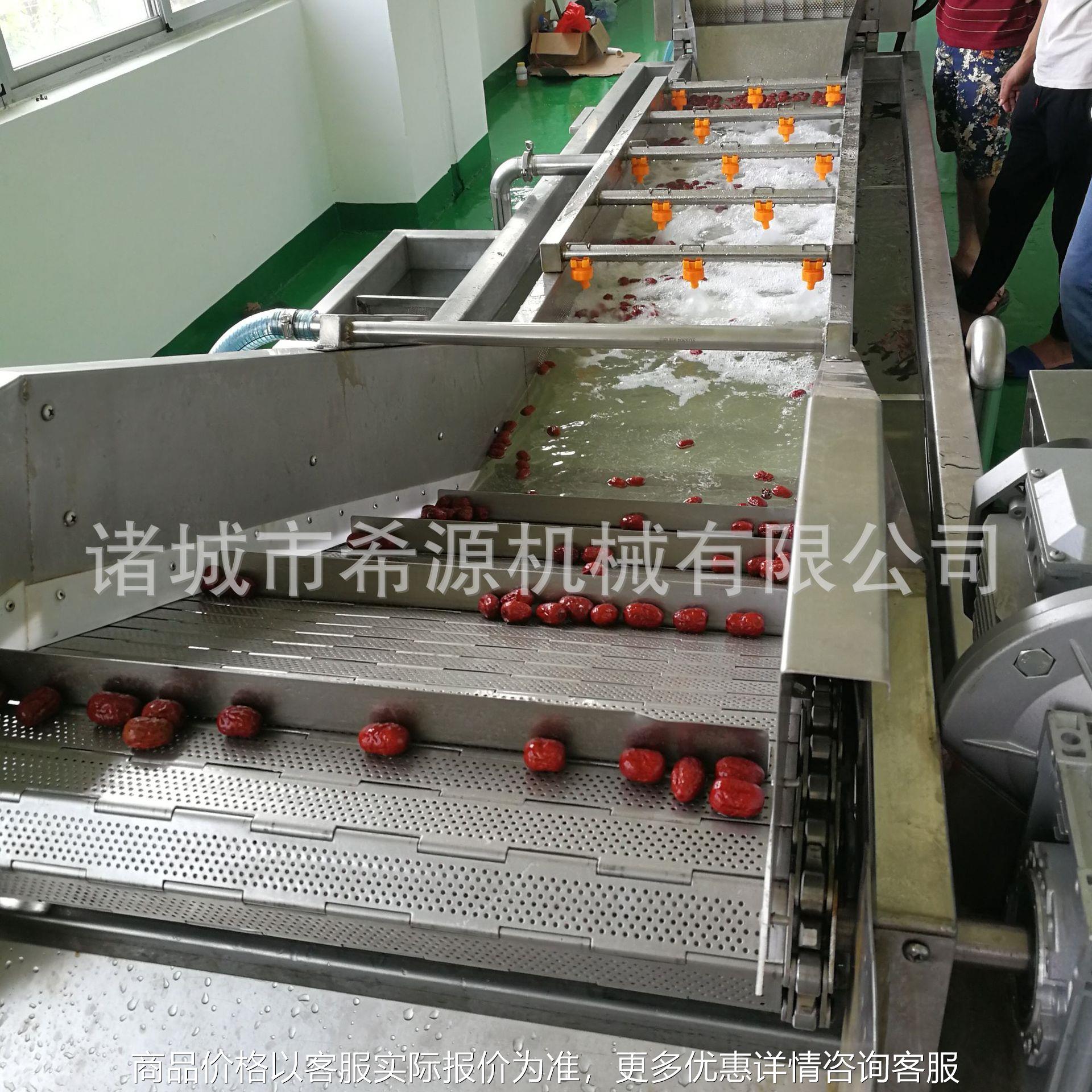 全自动气泡清洗机 红枣辣椒果蔬气泡清洗机 中药材气泡清洗设备