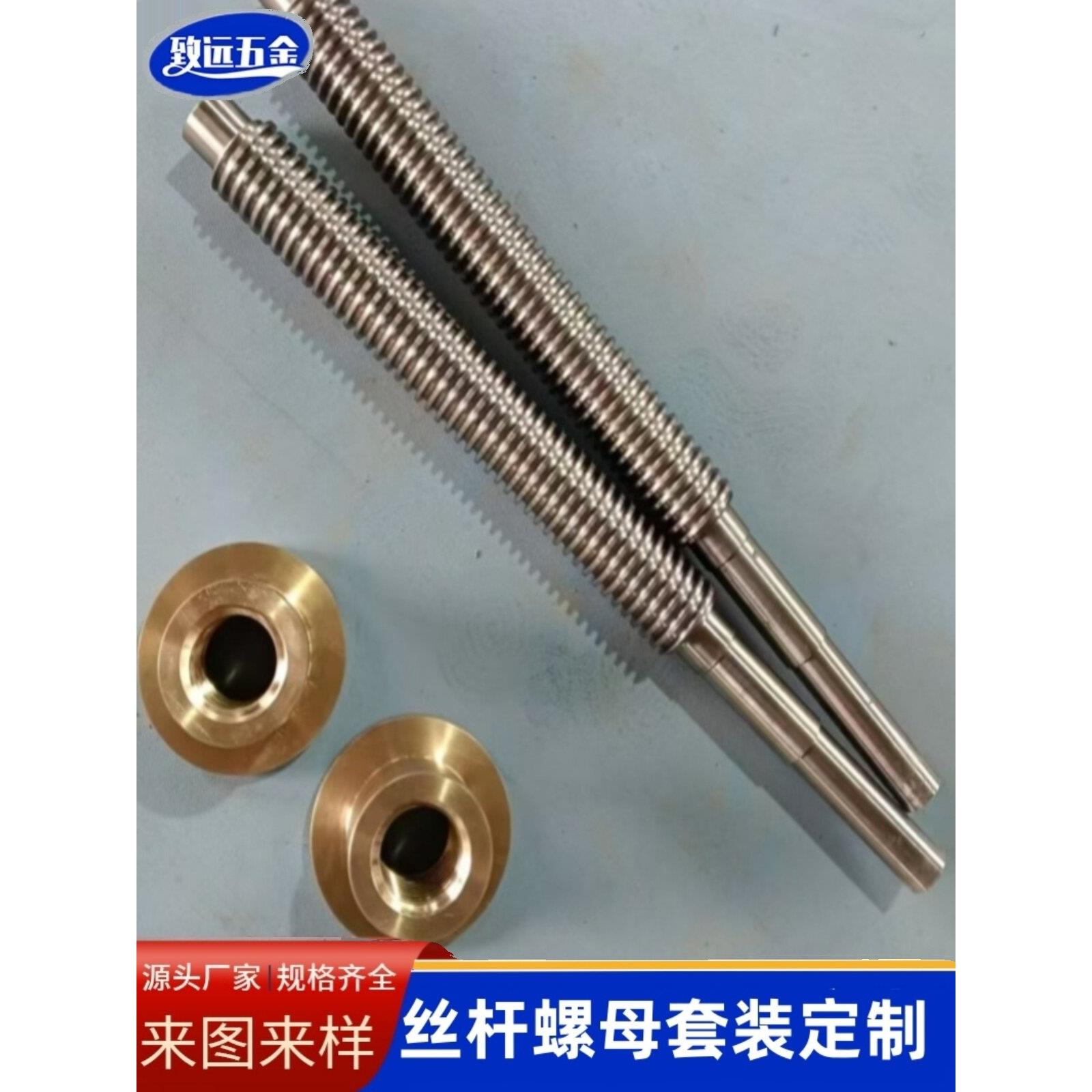 螺丝螺母组合多头大铅黄铜锡青铜不锈钢轴承钢40Cr完整材料