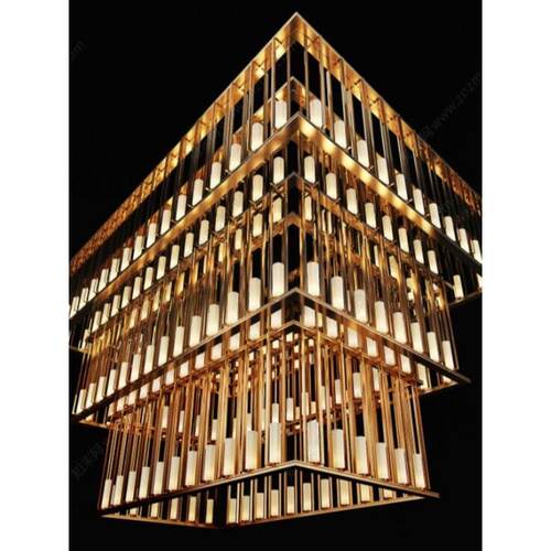 装饰光商用展厅灯家具店餐厅造型灯立方灯店铺宴会厅售楼部灯