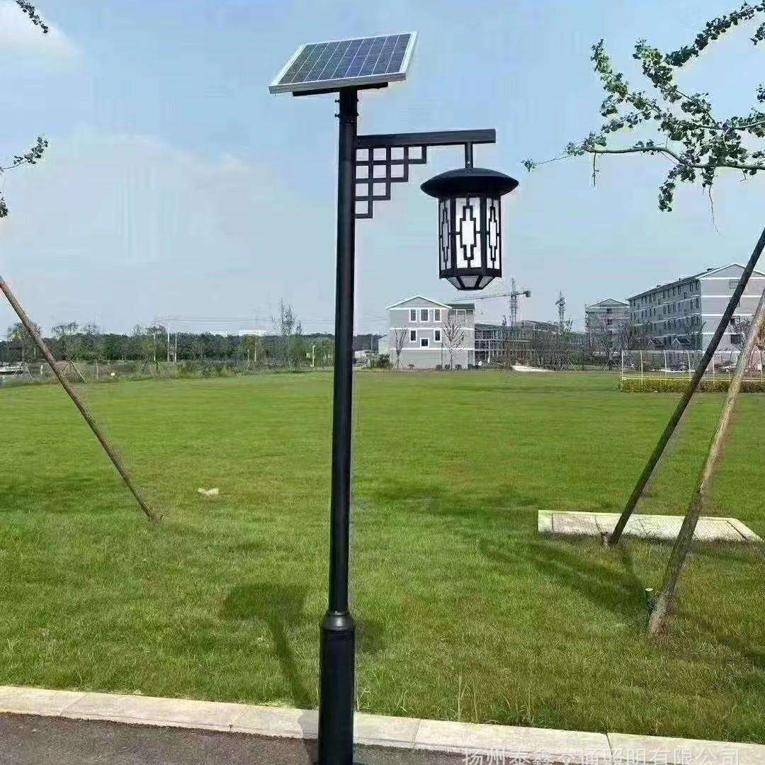 庭院灯户外led仿古中式灯笼3米4米园林太阳能花园别墅道路景观灯