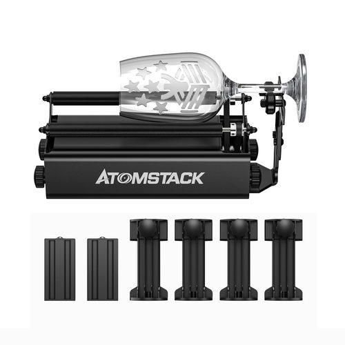 ATOMSTACK R3 pro 360° 激光雕刻轴旋转滚轮装置 包邮