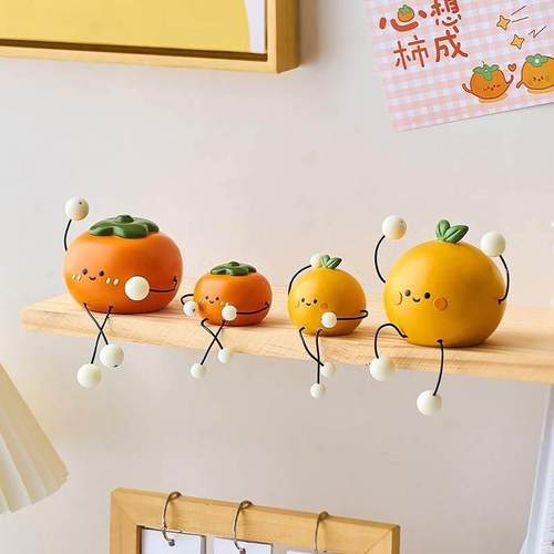 可爱创意吊脚娃娃小摆件入户玄关电视柜儿童房书柜桌面家居装饰品