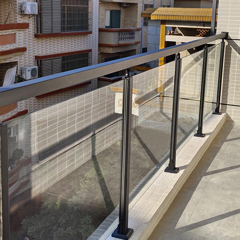 钢化玻璃阳台护栏楼梯扶手栏杆自装室内家用农村自建房不锈钢护栏
