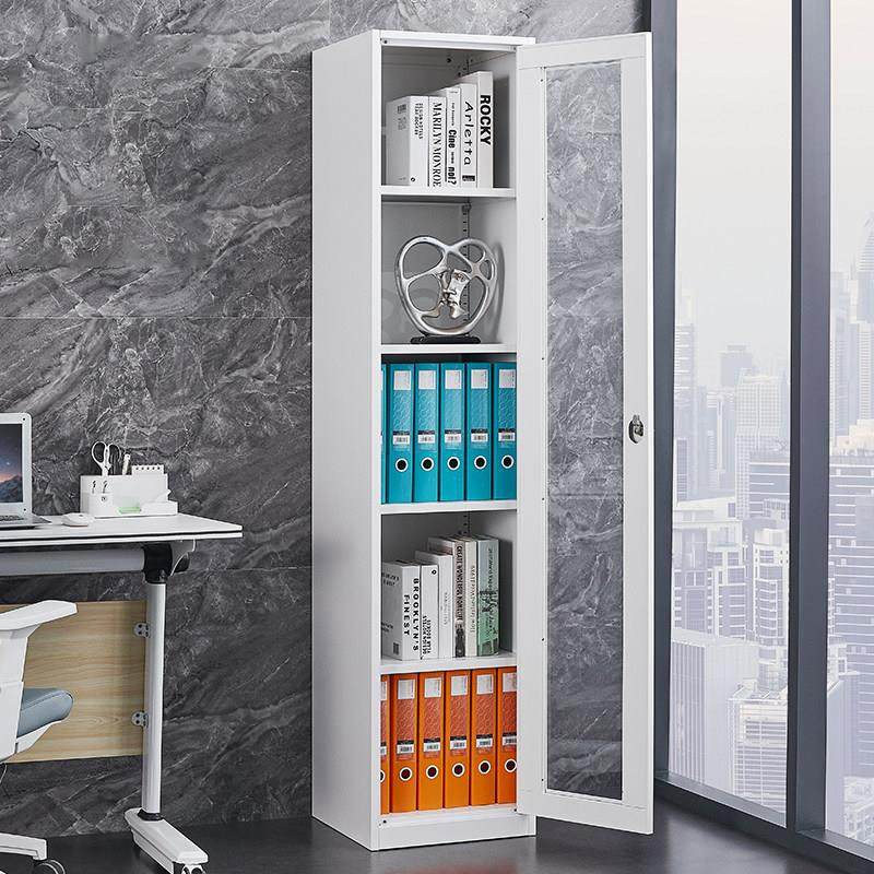 单门财务档案凭证柜文件柜办公室铁皮资料柜单人柜带锁家用更衣柜