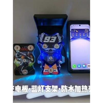 新款大全外卖骑手快递专用电动车摩托车手机磁吸充电支架防水加热