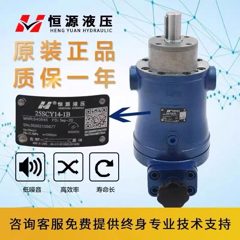 恒源液压10/25/40/63/80/100/160/250SCY14-1B手动变量轴向柱塞泵