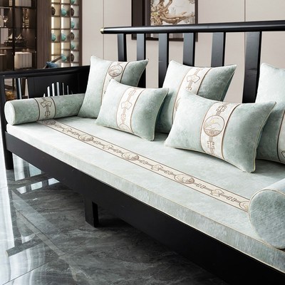 2025新款中式红木o沙发垫四季通用防滑高档国潮实木海绵坐垫套罩