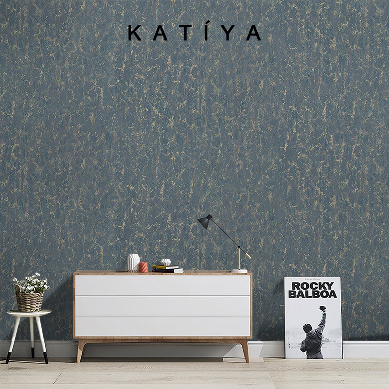 Katiya轻奢涂鸦墙布壁纸装饰客厅别墅电视P背景墙金色定 制壁画