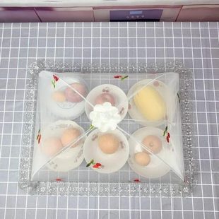家用长方形大号北欧可折叠防苍蝇防尘可拆洗台罩子 盖菜罩2024新款