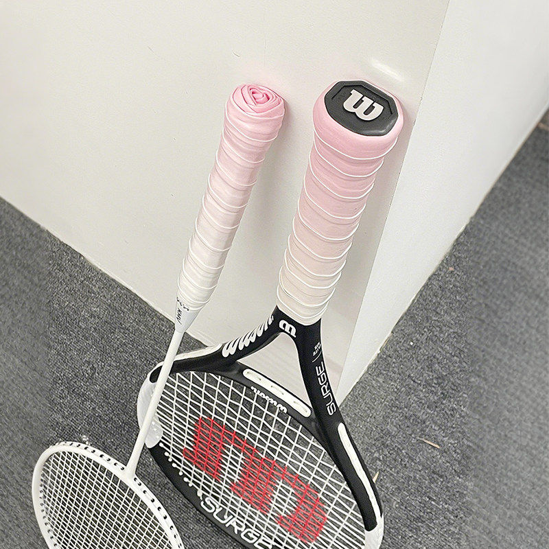 渐变色羽毛球拍手胶吸汗防滑透气减震膜球拍缠绕带网球拍手柄绑带